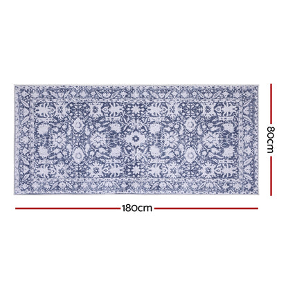 Artiss Hallway Runner Rug 80x180cm Soft Velvet Washable Modern Kitchen Mat