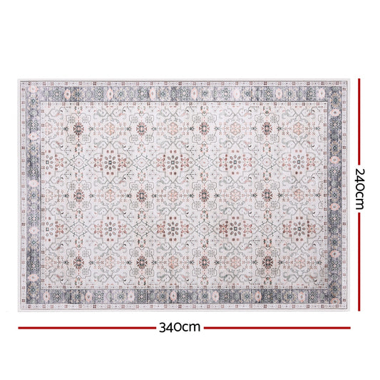 Artiss Washable Floor Rug 240X340cm Large Area Rug Modern Living Room Carpet
